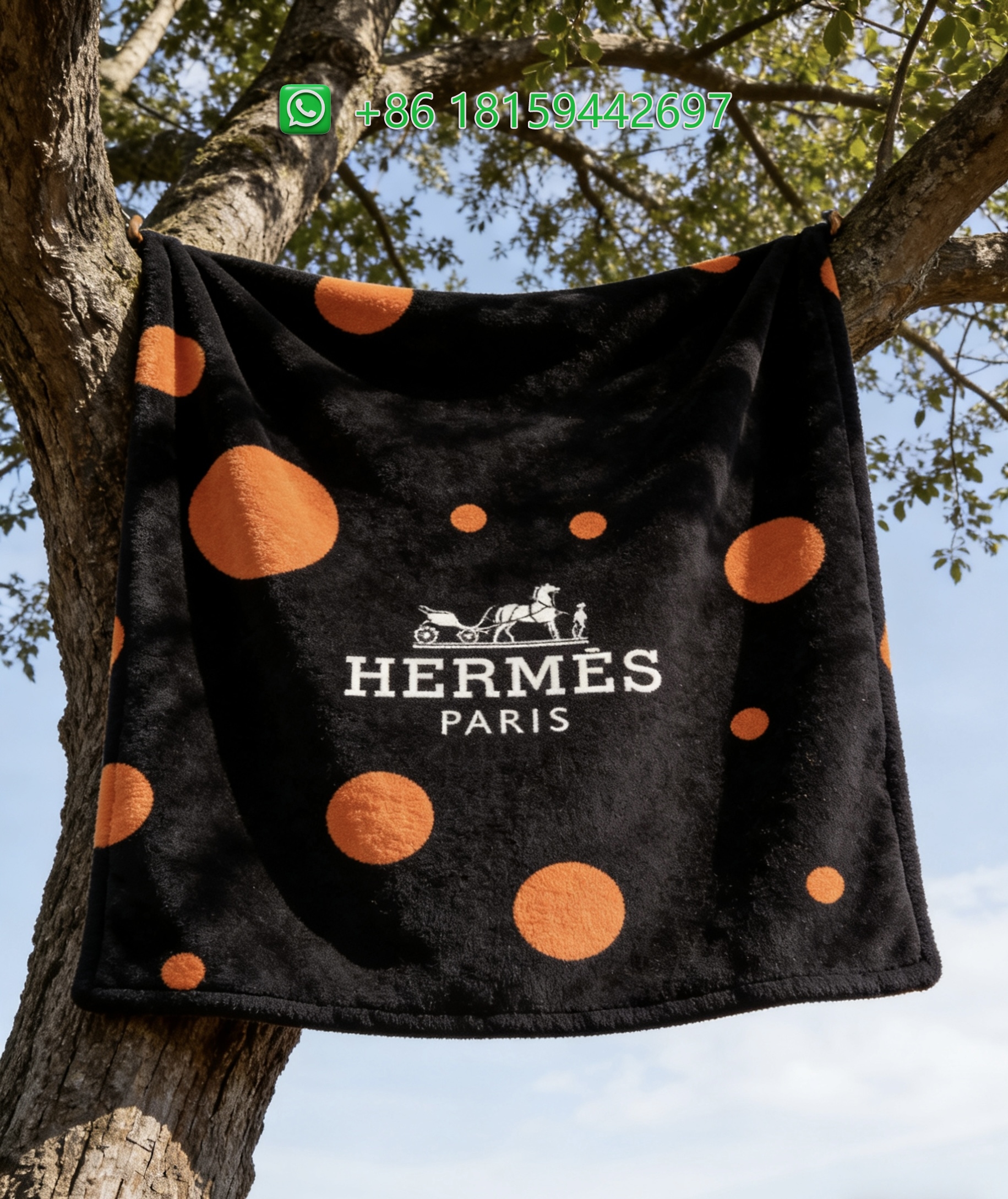 Hermes Throw Blankets